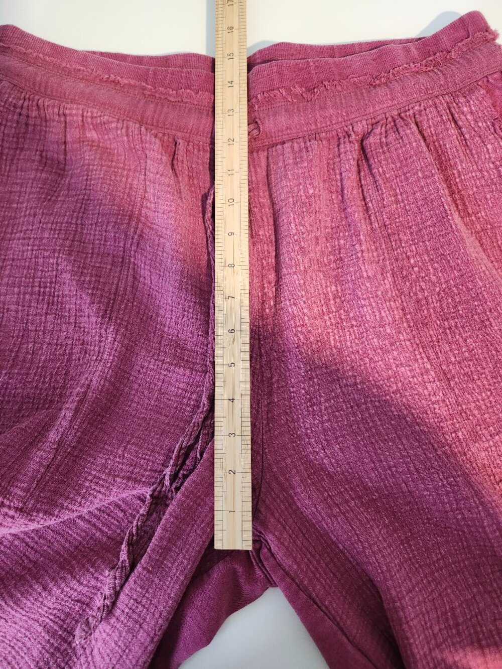 Anthropologie Daily Practice Pink Muslin Yoga Pants Drawstring Relaxed Size L - Picture 12 of 14